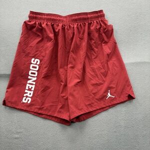 Oklahoma Sooners Shorts Mens 2XL Red NCAA Basketball Jordan Jumpman Logo
